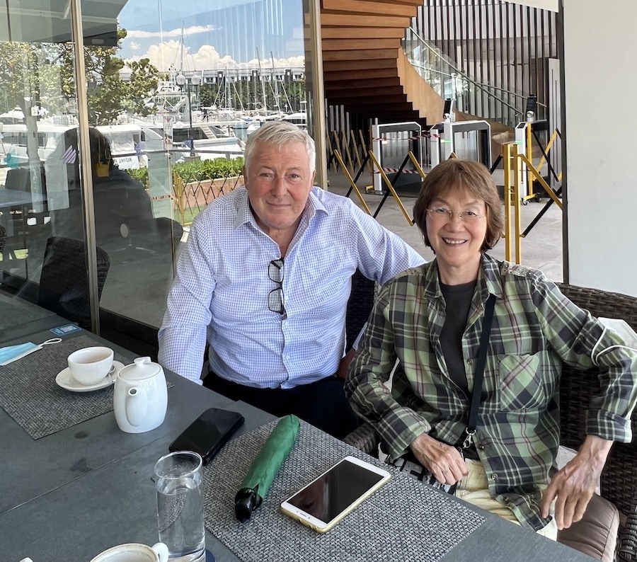 Constance Cheng and Julian Sullivan at Bistro
