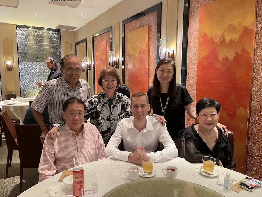 Blake Shinn and TOAST Committee members at Imperial Treasure Super Peking Duck Restaurant