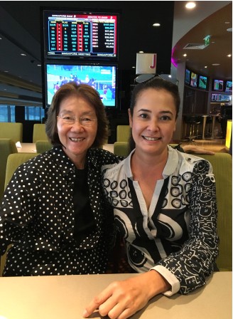 A heartfelt photo of our president, Constance Cheng, with the legendary Leticia Dragon.